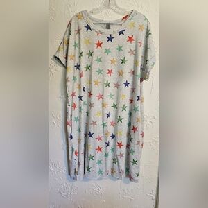 Women's Short SleeveMidi T-Shirt Dress Size XL